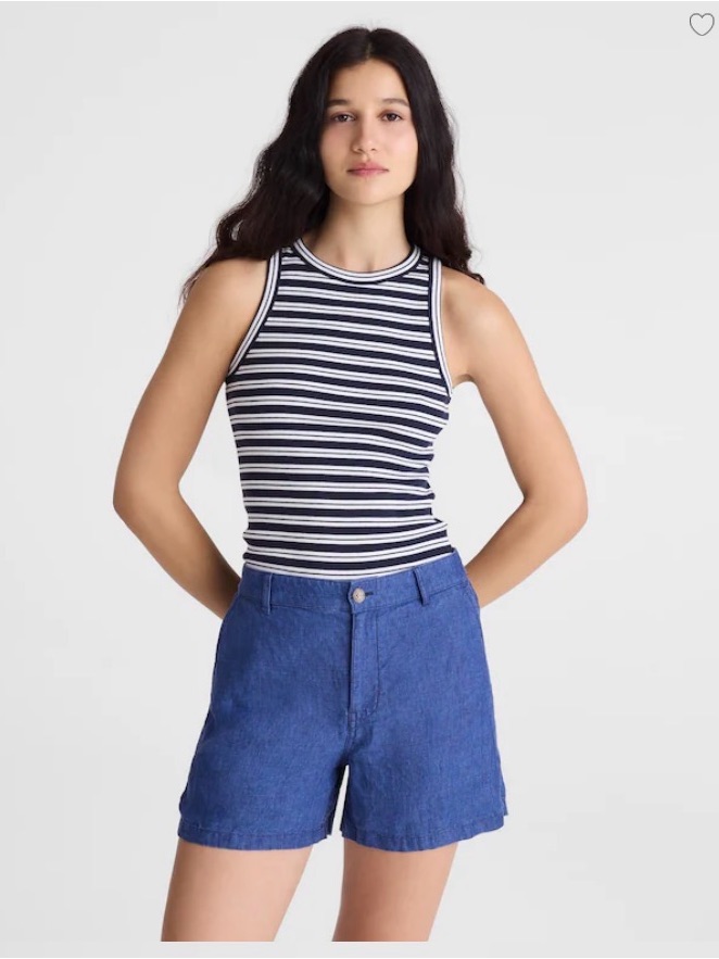 Madewell The Zoe Short 100% Linen Shorts New With Tags